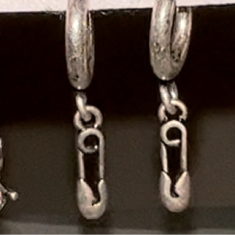 FREE PEOPLE Earrings 6 Pairs Silver - Picture 4 of 9